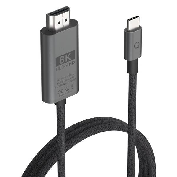 Kabel Linq byELEMENTS USB-C/HDMI, 8K/60Hz PRO, 2m (LQ48026) černý