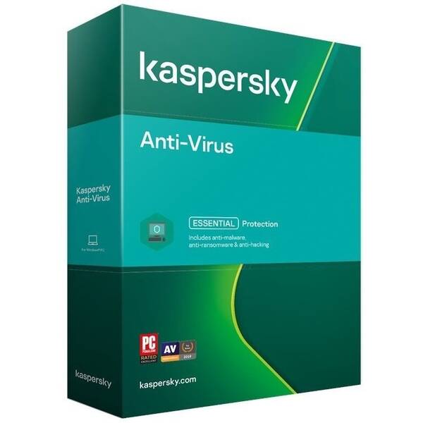 Software Kaspersky Anti-Virus 3x 1 rok (BOX) (KL1171O5CFS-21MSBKSK)