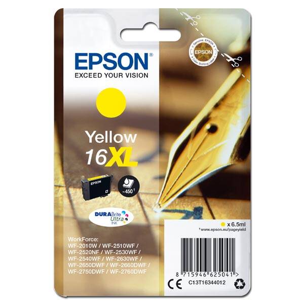 Inkoustová náplň Epson 16XL, 450 stran (C13T16344012) žlutá