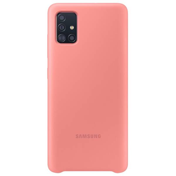 Kryt na mobil Samsung Silicon Cover na Galaxy A51 (EF-PA515TPEGEU) růžový