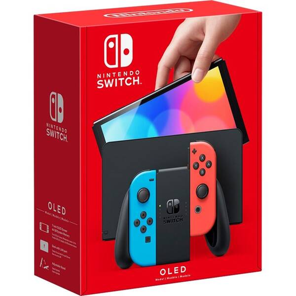 Herní konzole Nintendo SWITCH OLED Model (Neon red & Blue set) (NSH007)