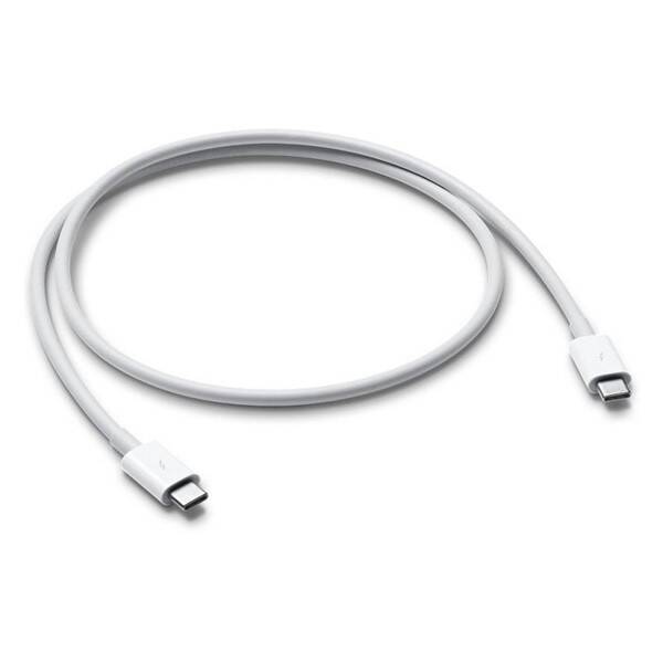 Kabel Apple Thunderbolt 3, USB-C, 0,8 m, (MQ4H2ZM/A) (MQ4H2ZM/A) bílý