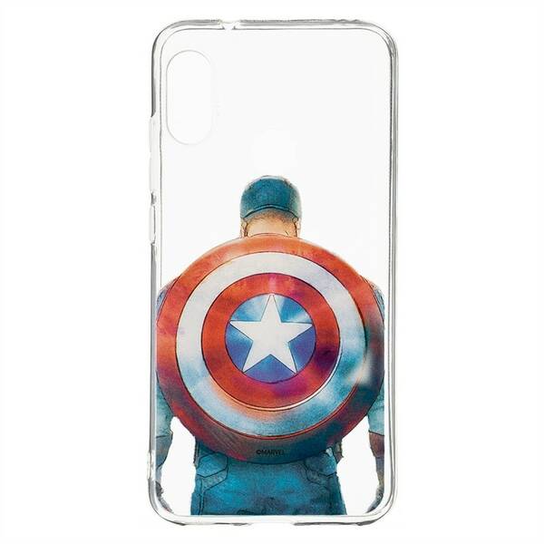 Kryt na mobil Marvel Captain America pro Xiaomi Mi A2 Lite (MPCCAPAM407) průhledný