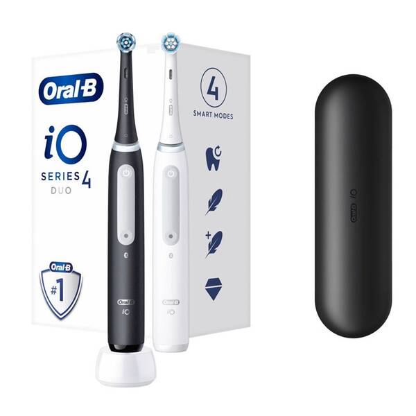 Zubní kartáček Oral-B iO Series 4 Matt Black + Quite White DUO Pack