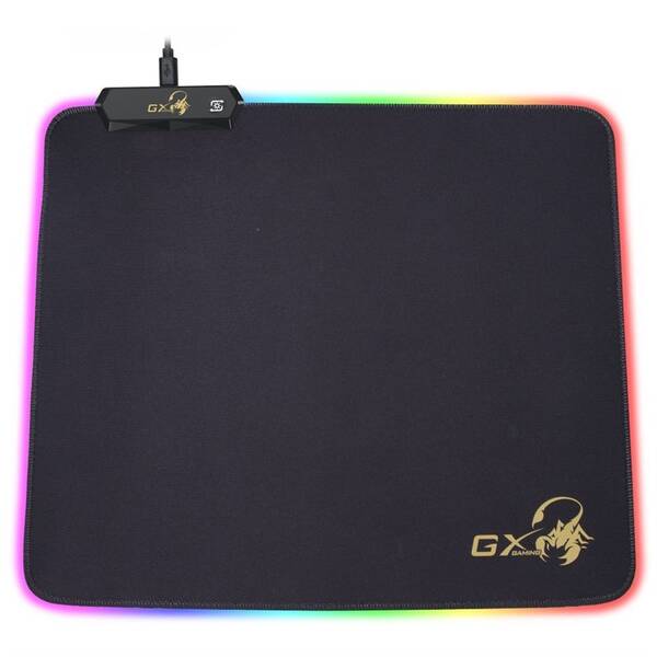 Podložka pod myš Genius GX-Pad 300S RGB, 32 x 27 cm (31250005400) čierna