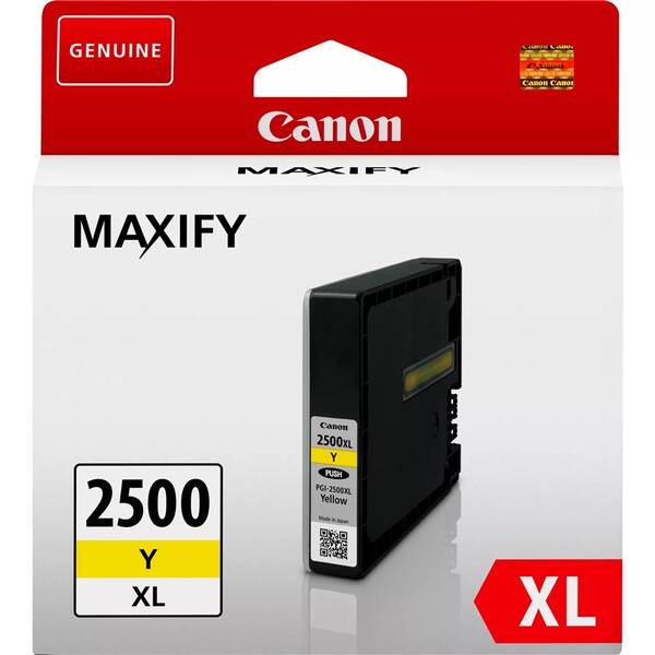 Inkoustová náplň Canon PGI-2500XL Y, 1295 stran (9267B001) žlutá