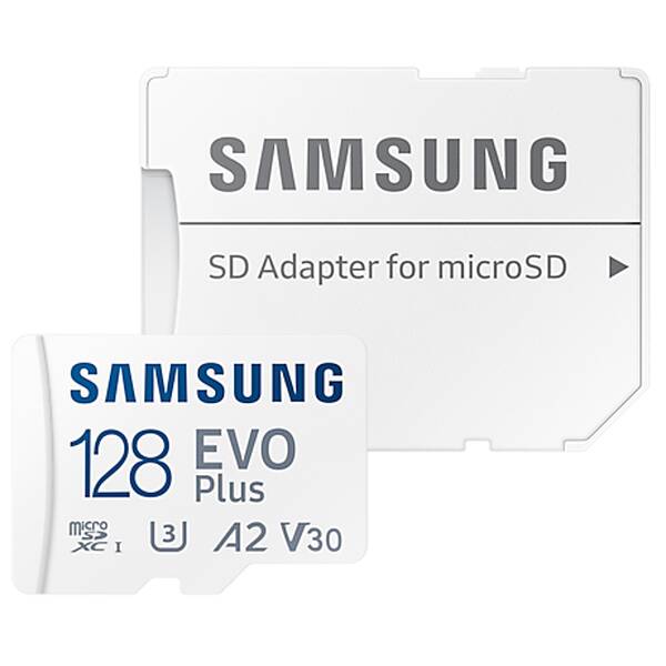 Pamäťová karta Samsung Micro SDXC EVO+ 128GB UHS-I U3 (130R/30W) + SD adaptér (MB-MC128KA/EU)