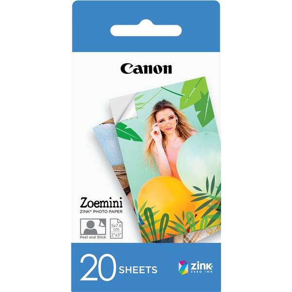 Fotopapier Canon ZP-2030, 50x76 mm, 20 ks, pre Zoemini (3214C002)
