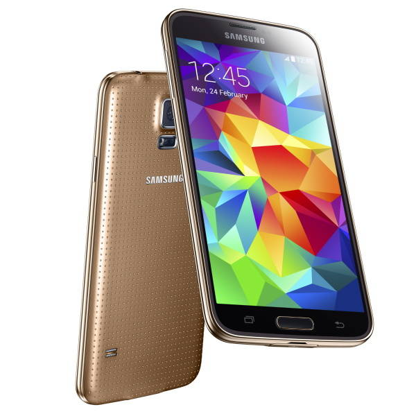 Mobilní telefon Samsung Galaxy S5 (SM-G900) - Copper Gold (SM-G900FZDAETL) zlatý