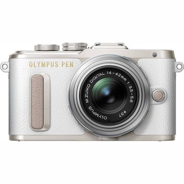 Digitální fotoaparát Olympus PEN E-PL8 + 14-42 EZ Pancake stříbrný/bílý