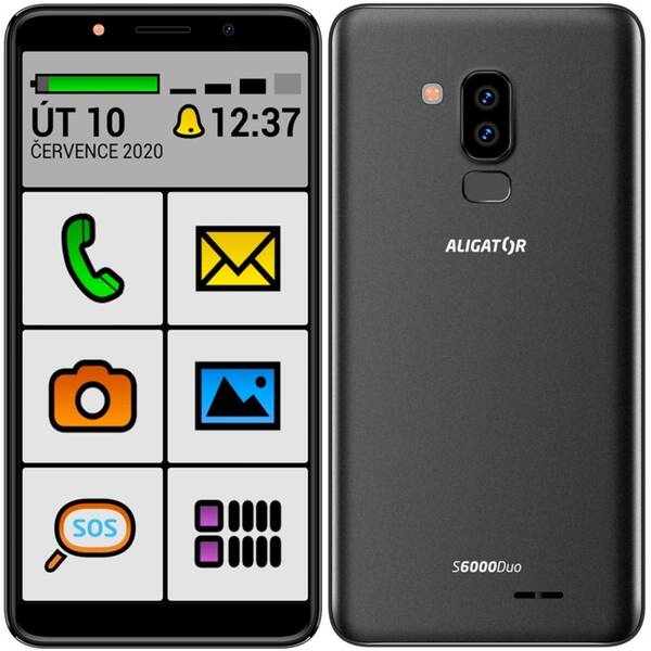 Mobilní telefon Aligator S6000 Senior (AS6000SENBK) černý