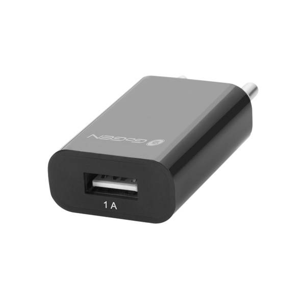 Nabíječka do sítě GoGEN ACH 100, 1x USB, 1A (GOGACH100B) černá