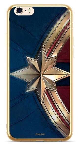 Kryt na mobil Marvel Premium Glass Captain Marvel pro Apple iPhone 6/6s (MPCCAPMV11101) modrý
