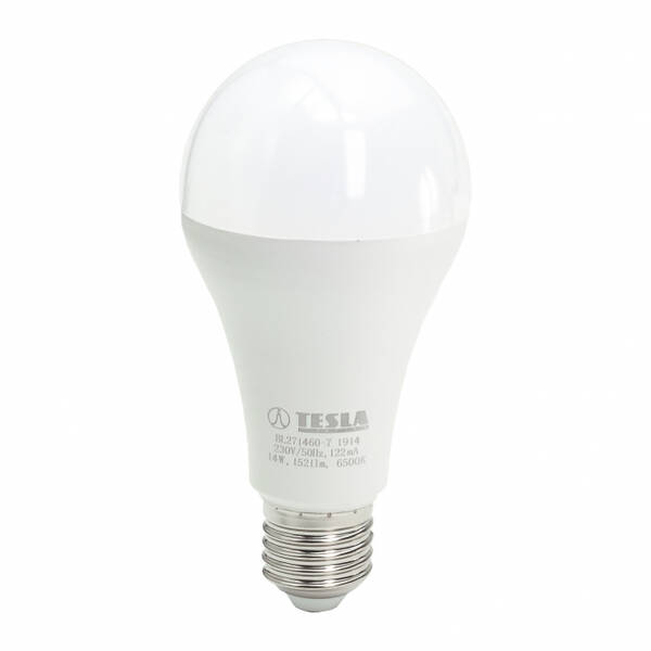 Žárovka LED Tesla klasik, 14W, E27, studená bílá (BL271460-7)