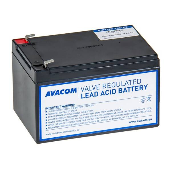 Olovený akumulátor Avacom RBC4 - náhrada za APC (AVA-RBC4) čierny