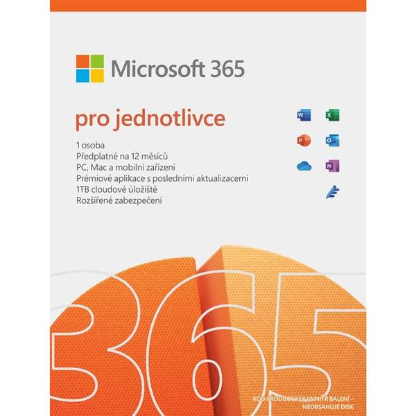 Softvér Microsoft Microsoft 365 pre jednotlivcov CZ (QQ2-01393)