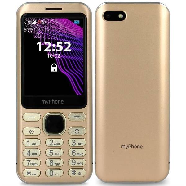 Mobilní telefon myPhone Maestro (TELMYMAESTROGO) zlatý