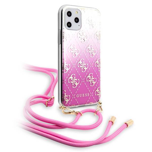 Kryt na mobil Guess 4G Gradient na Apple iPhone 11 Pro Max (GUHCN65WO4GPI) růžový