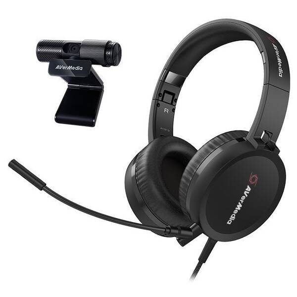 Webkamera AVerMedia BO317 + headset (61BO317000AP) černá