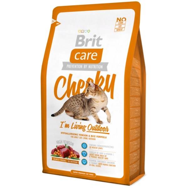 Granuly Brit Care Cat Cheeky I´m Living Outdoor 2 kg