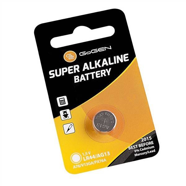 Batéria alkalická GoGEN SUPER ALKALINE LR44, blister 1ks (GOGLR44ALKALINE1)