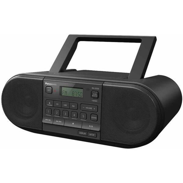 Rádioprijímač s CD Panasonic RX-D550E-K čierny