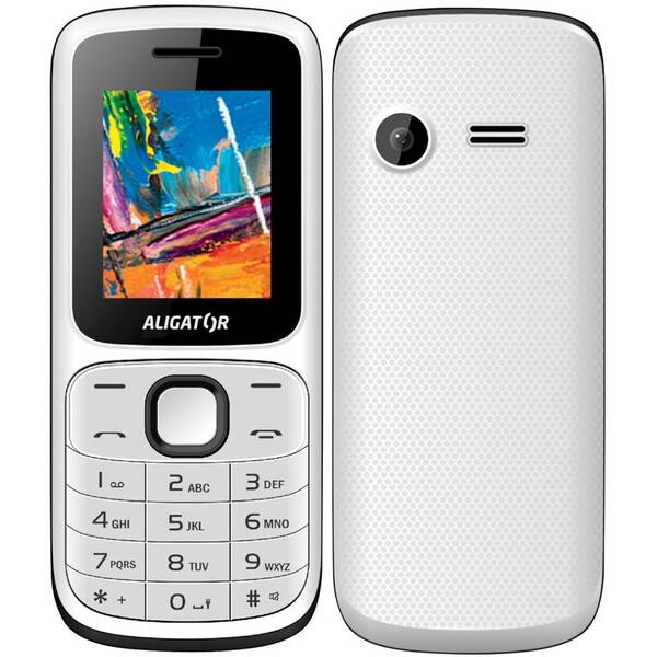 Mobilní telefon Aligator D210 Dual SIM (AD210WB) černý/bílý