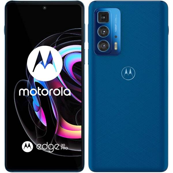Mobilný telefón Motorola Edge 20 Pro 5G - Blue Vegan Leather (PANY0041PL)