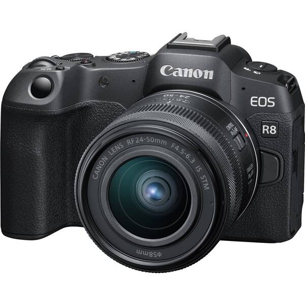 Digitální fotoaparát Canon EOS R8 RF + 24-50 mm f/4.5-6.3 IS STM (5803C013) černý