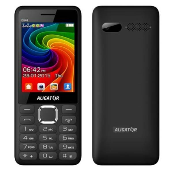 Mobilní telefon Aligator D940 Dual Sim (AD940BG) černý