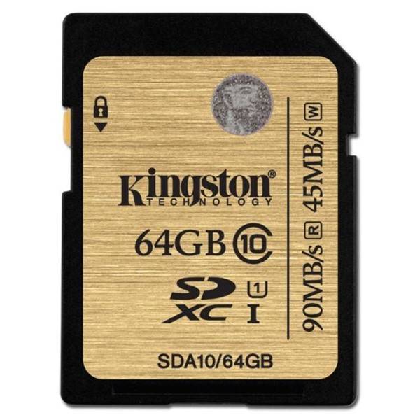 Paměťová karta Kingston SDXC 64GB UHS-I U1 (90R/45W) (SDA10/64GB)