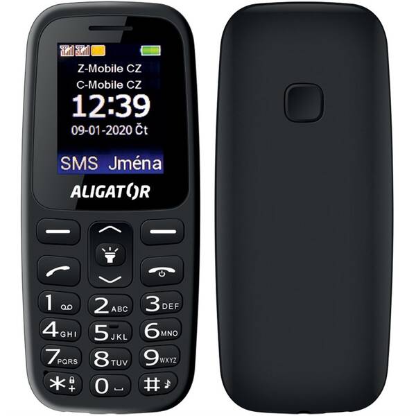 Mobilní telefon Aligator A220 Senior Dual SIM (A220BK) černý