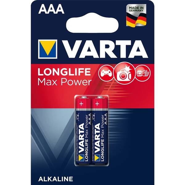 Batéria alkalická Varta Longlife Max Power AAA, LR03, blister 2ks (4703101412)