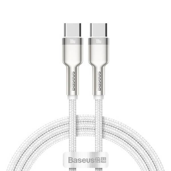 Kabel Baseus Cafule Series USB-C/USB-C 100W 2m (CATJK-D02) bílý