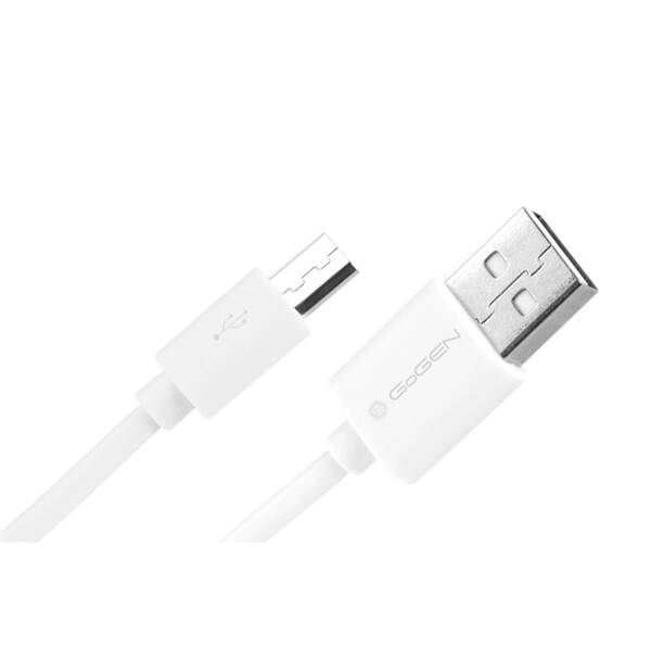 Kábel GoGEN USB/micro USB, 0,9m (MICUSB 100 MM11) biely