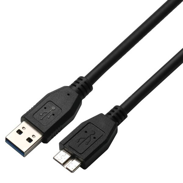 Kabel GoGEN USB A/micro USB B 3.0, 0,5m (MICUSB050MM14) černý