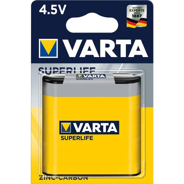 Batérie zinkovo-uhlíková Varta Superlife 4,5V, 3R12, blister 1ks (2012101411)