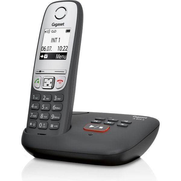 Domácí telefon Gigaset A415A (S30852-H2525-R601) šedý (lehce opotřebené 8801618090)