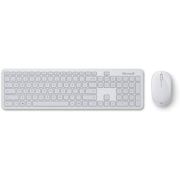 Klávesnice s myší Microsoft Bluetooth Desktop, CZ/SK (QHG-00044) bílá