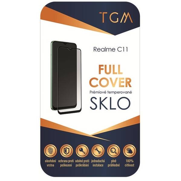 Tvrzené sklo TGM Full Cover na Realme C11 (TGMFCREC11) černé