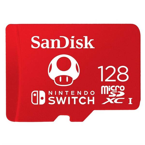 Pamäťová karta SanDisk Micro SDXC 128GB UHS-I U3 (V30) pro Nintendo Switch (100R/90W) (SDSQXAO-128G-GNCZN)