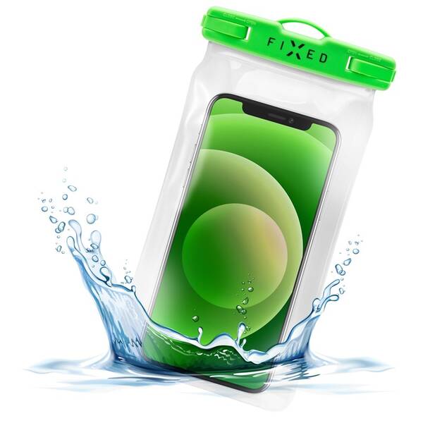 Puzdro na mobil športové FIXED Float, IPX8 (FIXFLT-LM) zelené