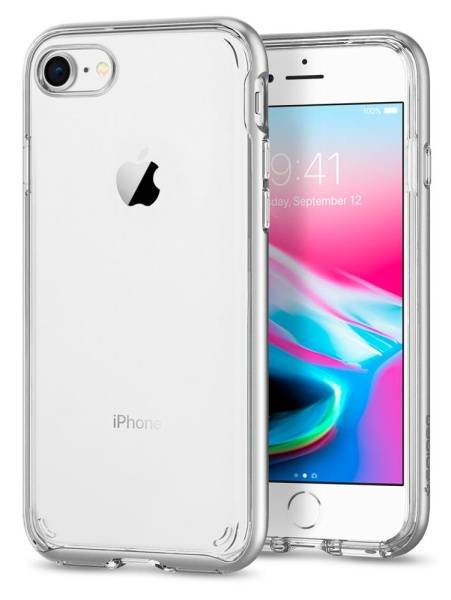Kryt na mobil Spigen Neo Hybrid pro Apple iPhone 7/8 (HOUAPIP8SPSI2) stříbrný
