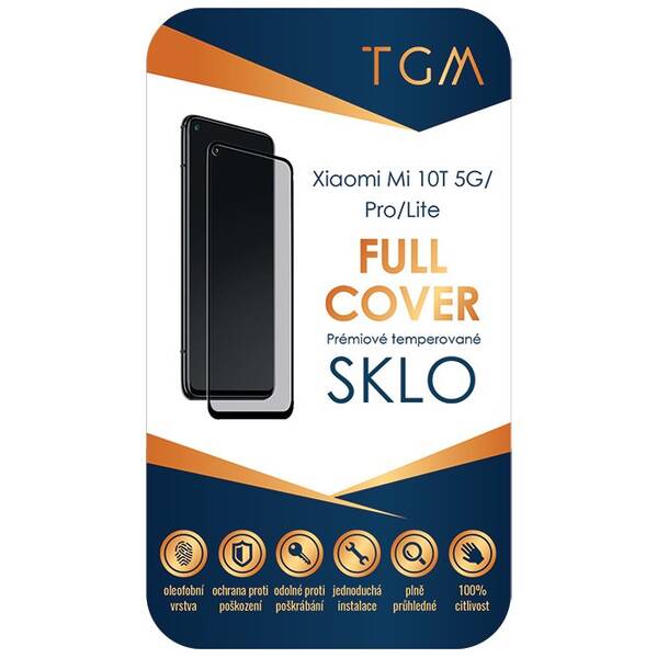 Tvrzené sklo TGM Full Cover na Xiaomi Mi 10T 5G/10T Pro 5G/10T Lite 5G (TGMFCXI10T5G) černé