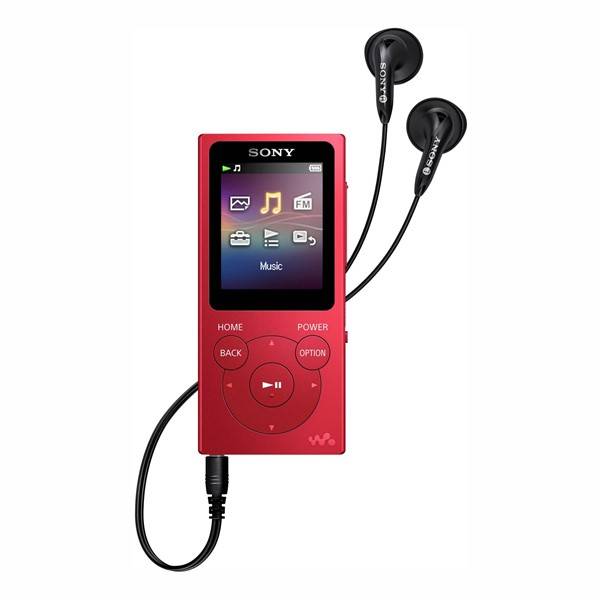 MP3 přehrávač Sony NW-E394R červený