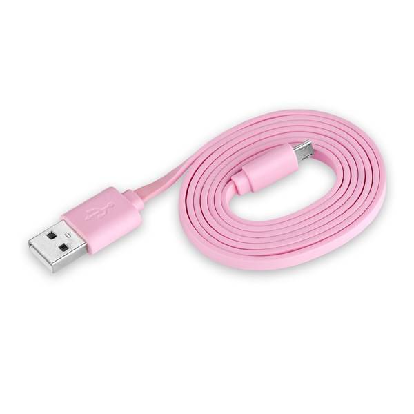 Kabel GoGEN MicroUSB, 1m (GOGMICUSB100MM03) růžový