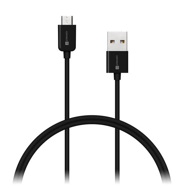 Kábel Connect IT Wirez USB/micro USB, 2m (CI-558) čierny