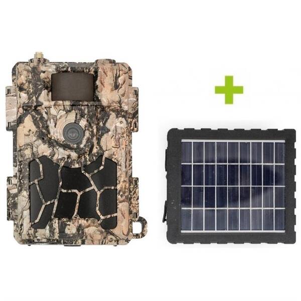 Fotopasca OXE Spider 4G + solární panel zelená/hnedá