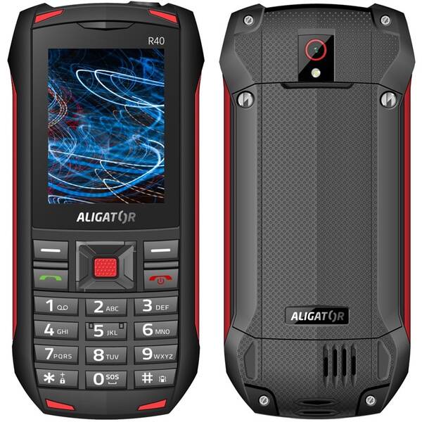 Mobilní telefon Aligator R40 eXtremo (AR40BR) černý/červený