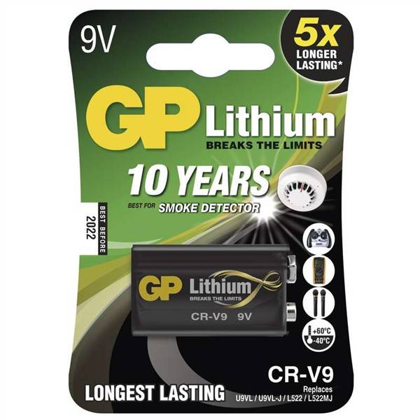 Batéria lítiová GP 9V, CR-V9, blister 1ks (B1509)